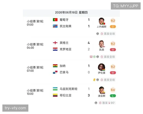 2026世界杯赛果汇总：已结束比赛结果一览